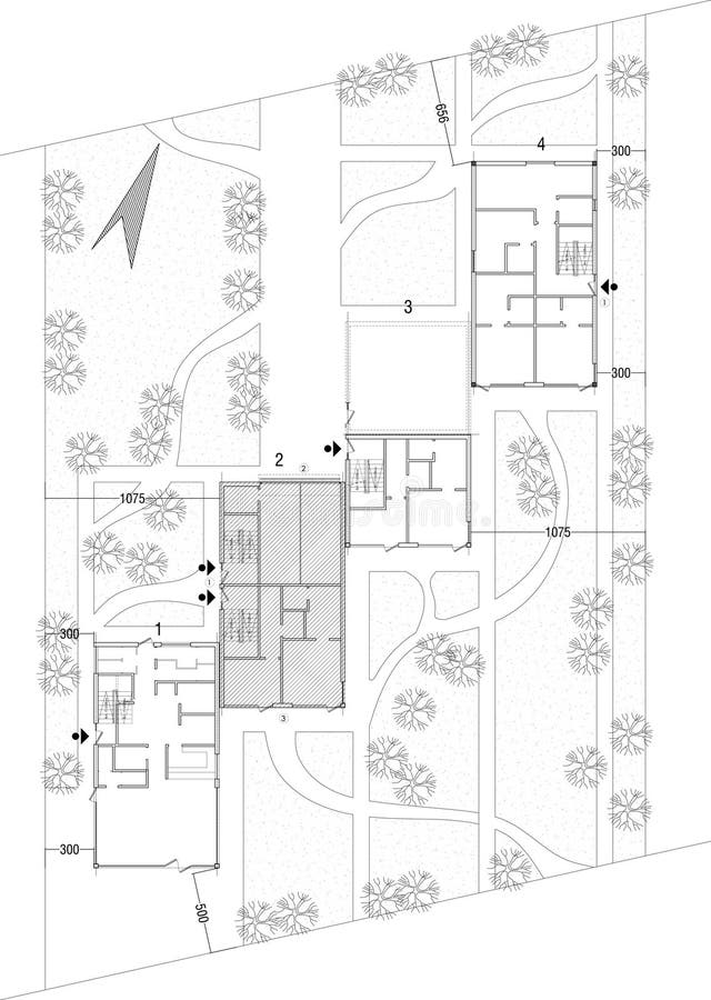 Desenho da planta geral ilustração stock Desenho da planta geral ilustração stock