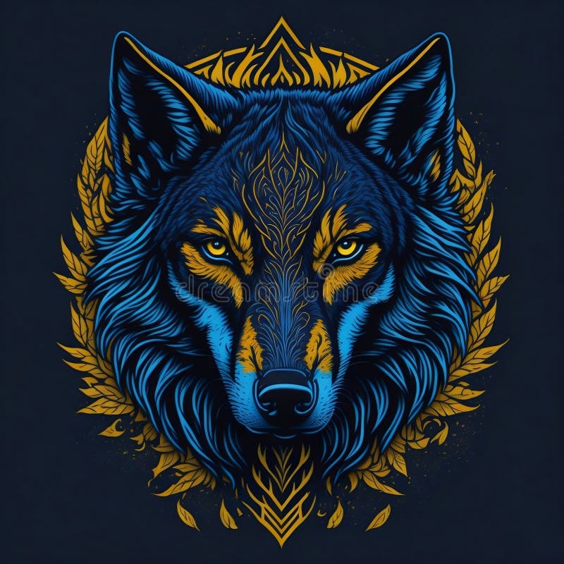 Nós possuímos as ruas camiseta gráfica colorida design de camiseta de lobo