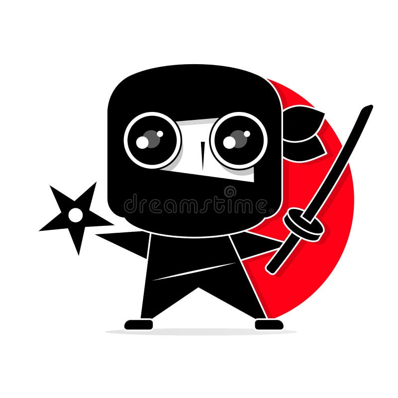 Desenho ninja fofo
