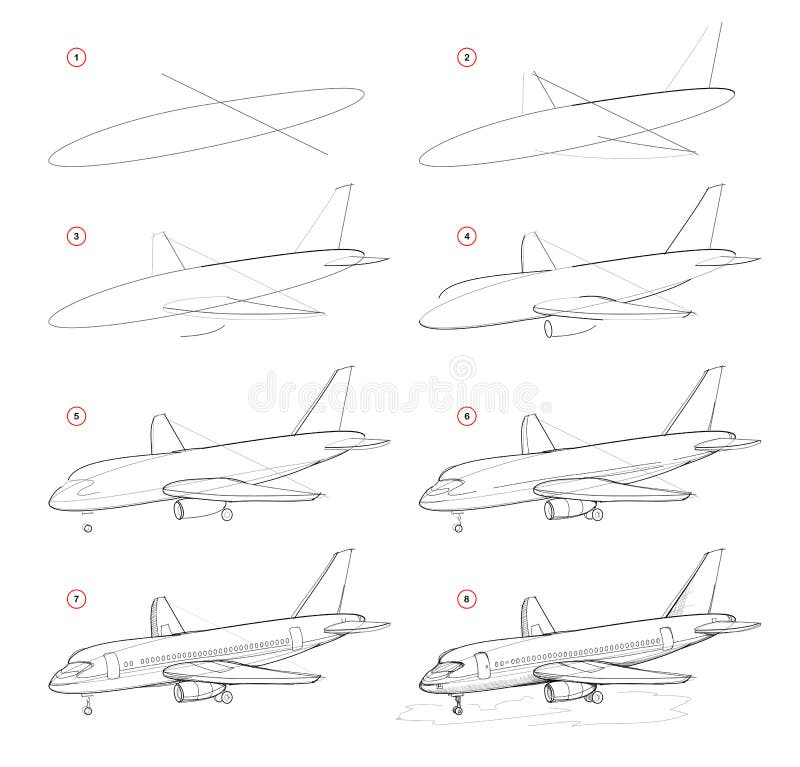 Mostra Como Aprender a Desenhar Um Trator. Desenho De Lápis Passo a Passo  De Criação. Página Educativa Para Artistas. Livro Didáti Ilustração do  Vetor - Ilustração de aprenda, papel: 211195238