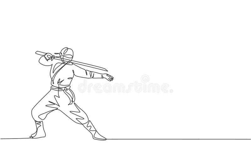 Desenho vetorial de armas de assassino ninja japonês