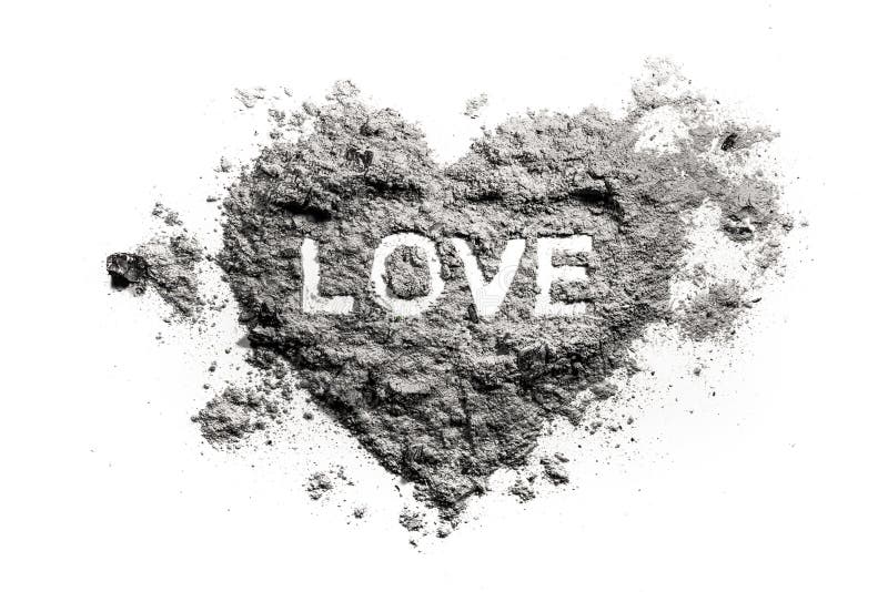 Love heart drawing in ash, sand, dust as romantic emotion or broken feeling conccept, emotional pain, danger, fire. Love heart drawing in ash, sand, dust as romantic emotion or broken feeling conccept, emotional pain, danger, fire