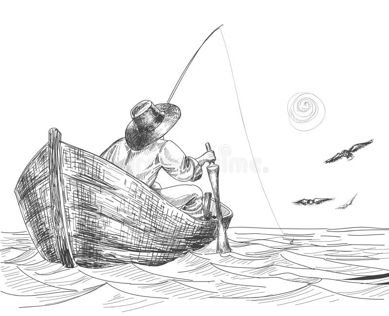 Desenho do pescador