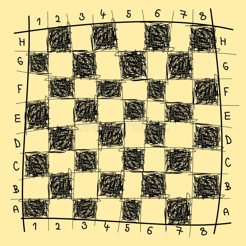 Tabuleiro de Xadrez para principiantes - Desenho de max_blacksheep