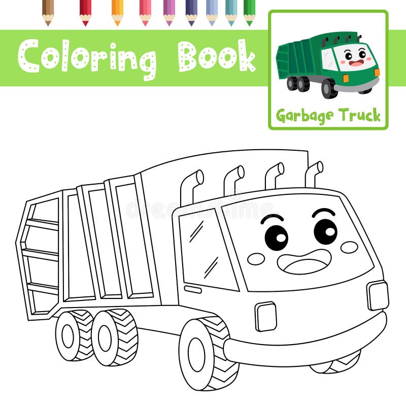 Livro de coloração de caminhões: Livro para colorir para crianças com Monster  Trucks, Caminhões de bombeiros, caminhões basculantes, caminhões de lixo  (Paperback)