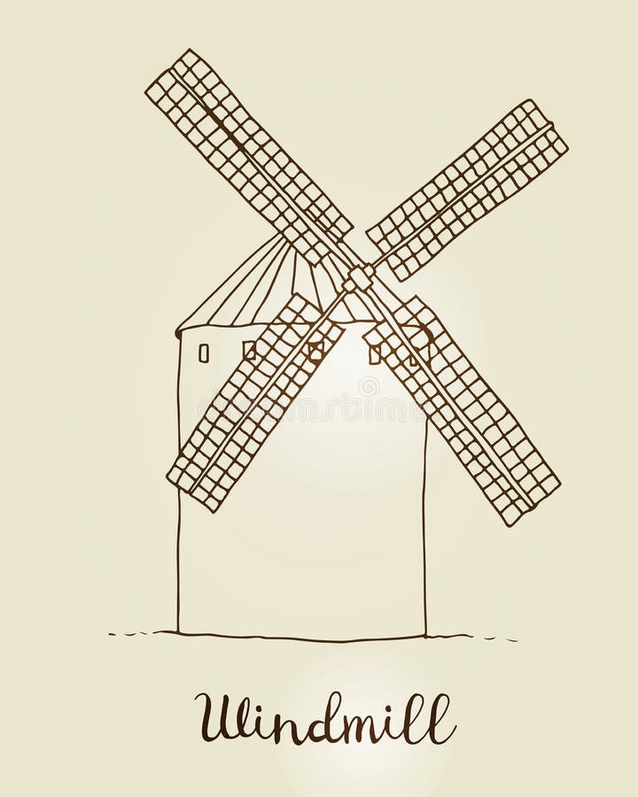 moinho de vento desenho / LetsDrawIt