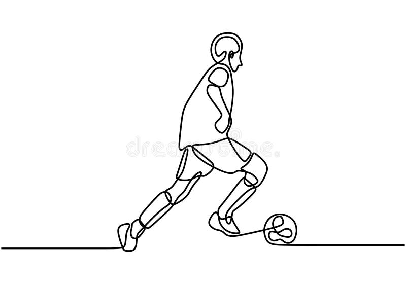 Desenho Animado De Bola De Futebol De Criança Ilustração do Vetor -  Ilustração de cômico, futebol: 254762640