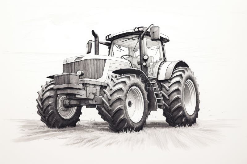 Trator john deere desenho