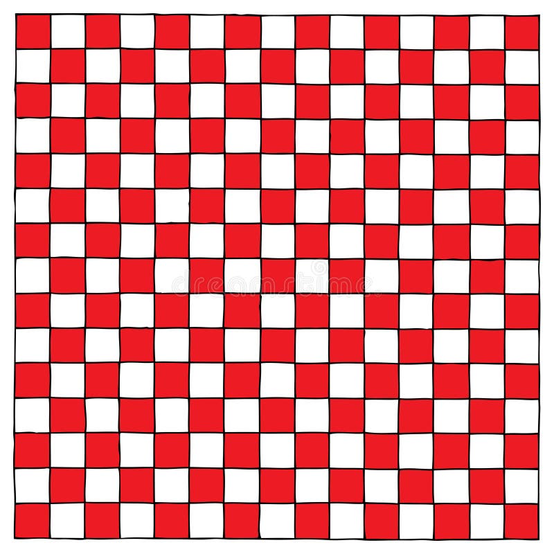 Tabuleiro De Damas Vermelho & Preto Ilustração Stock - Ilustração de  textura, xadrez: 3191486
