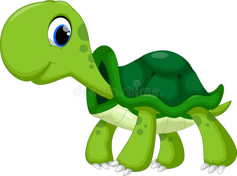Desenhos animados bonitos da tartaruga ilustração royalty free Desenhos animados bonitos da tartaruga ilustração royalty free