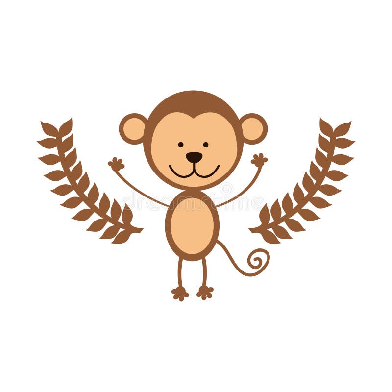 Desenho Animado De Macaco-prego Giro Ilustração do Vetor - Ilustração de  criatura, mandril: 248957261