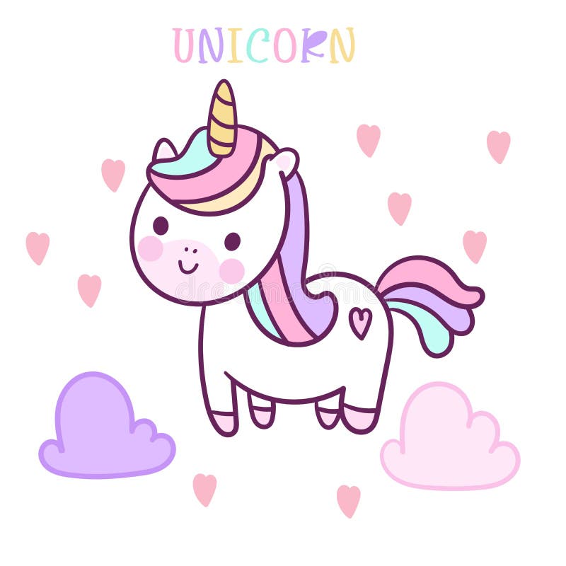Ilustração Do Pequeno Desenho Animado Piloto Unicórnio Em Cores Planas Pastel Ilustração do Vetor - Ilustração de curso, plano: 163217226