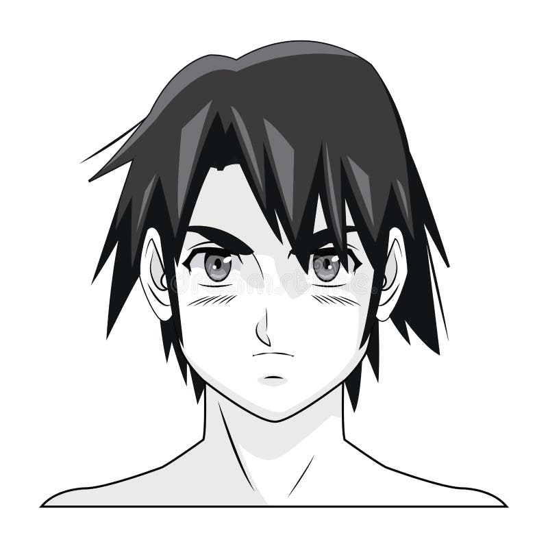 Vetores de Cara De Desenho Animado Com Olhos Vermelhos Sobre Fundo Branco  Banner Da Web Para O Anime Mangá No Estilo Japonês Ilustração Vetorial e  mais imagens de Estilo Mangá - iStock