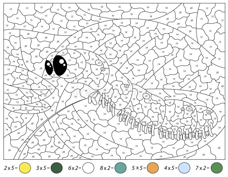 Página Da Coloração Com O Picolé Do Gelado Colora Pelo Jogo Da Matemática  Dos Números, Multiplicação Ilustração do Vetor - Ilustração de livros,  folha: 77011657