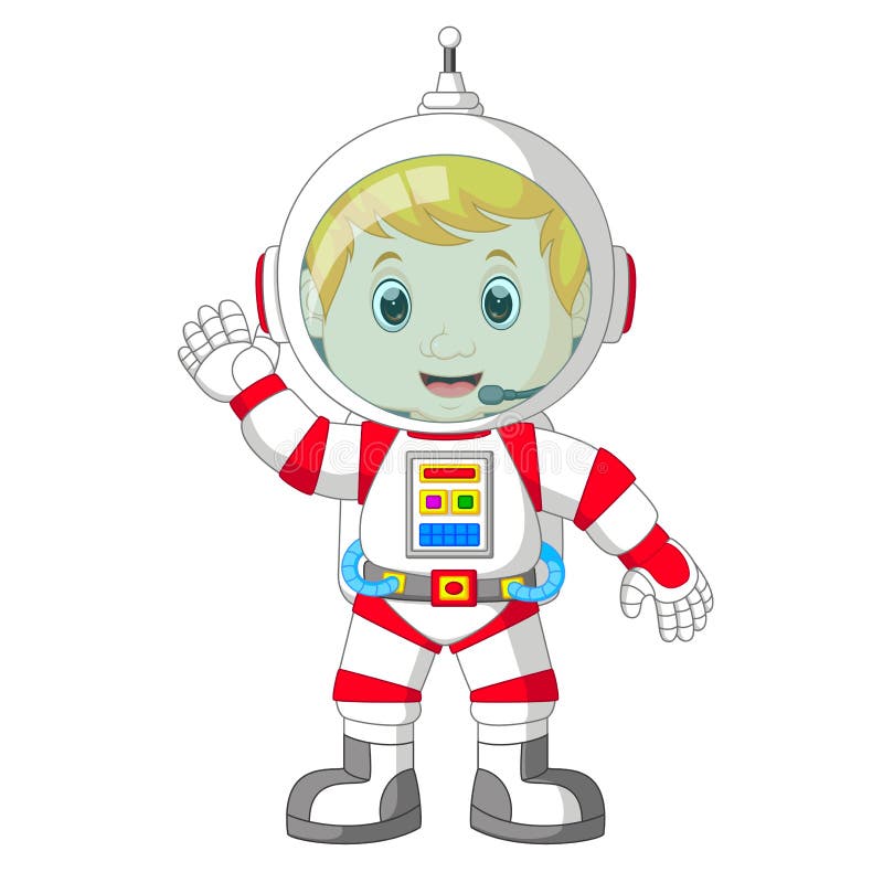 Desenhos animados do astronauta ilustração royalty free Desenhos animados do astronauta ilustração royalty free