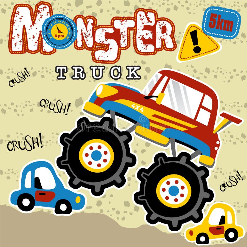 Livro Para Colorir Monster Trucks - Alegres