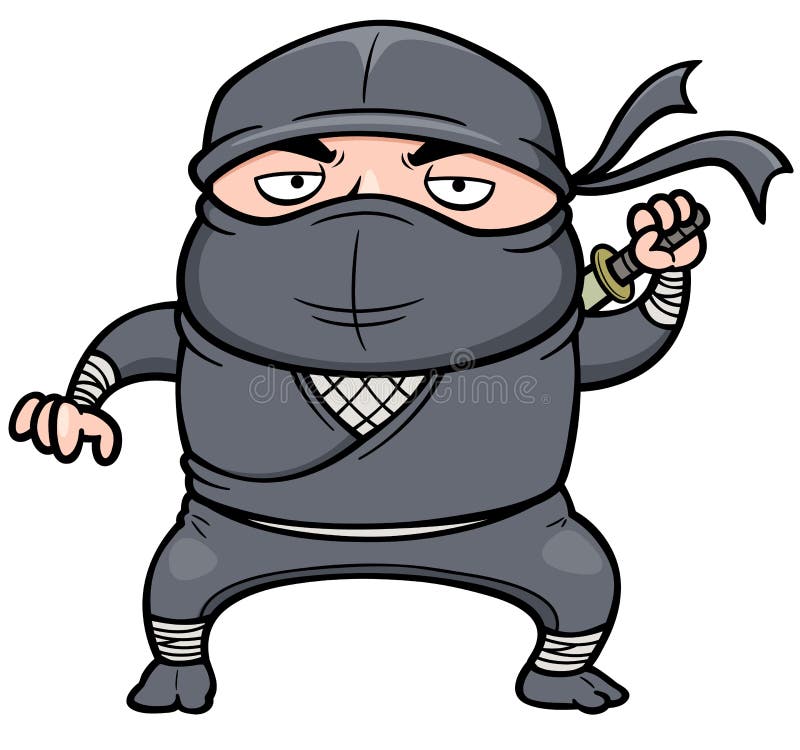 Ninja Bonitinha Com Desenho Animado. Ilustração Do ícone De Vetor De  Pessoas Isolada No Vetor Premium Ilustração do Vetor - Ilustração de ninja,  macho: 219648577