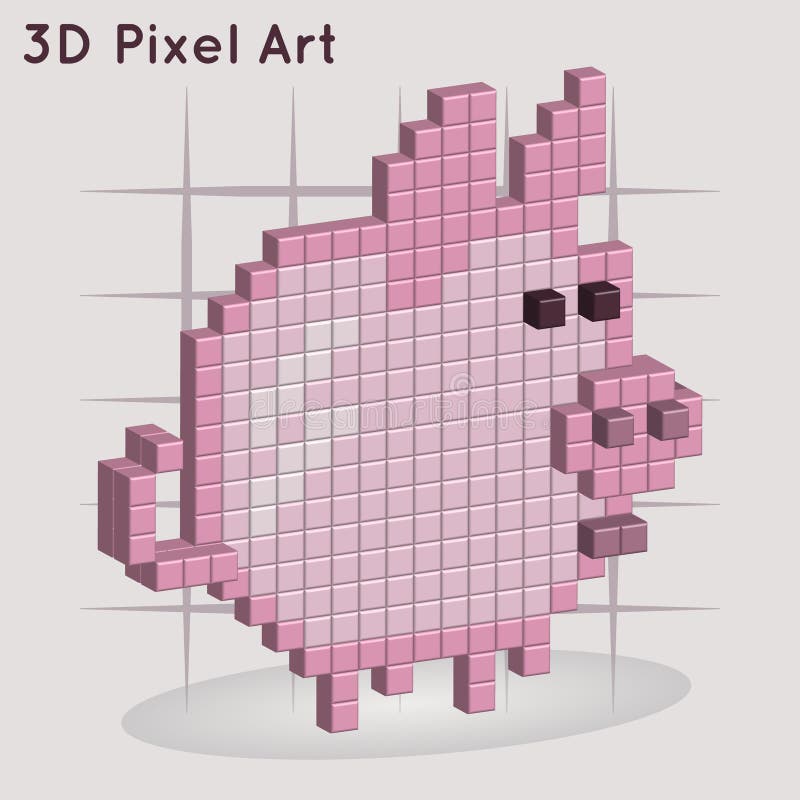 pixel arte ilustração porco. pixelizada porco. Fazenda celeiro porco animal  ícone pixelizada para a pixel arte jogos e ícone para local na rede Internet  e vídeo jogo. velho escola retrô. 26512831 Vetor