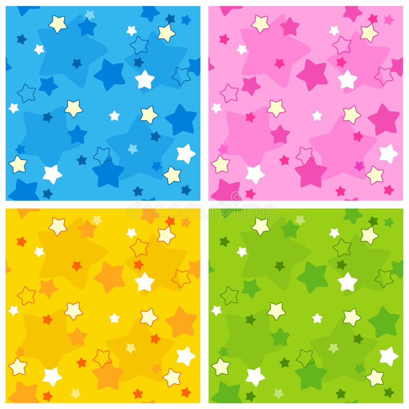 Colorful stars seamless pattern collection. vector format available. Colorful stars seamless pattern collection. vector format available