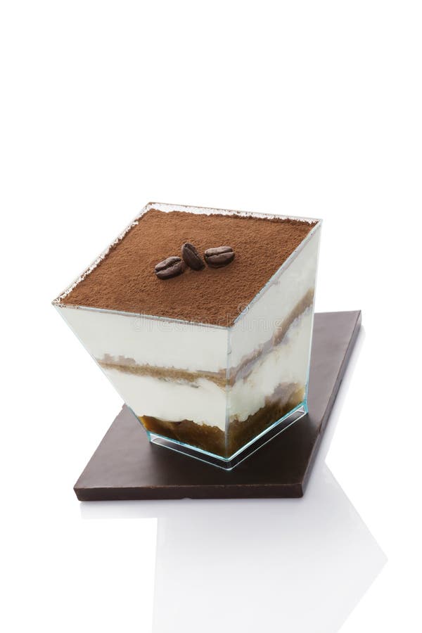 Deserowy tiramisu zdjęcia royalty free