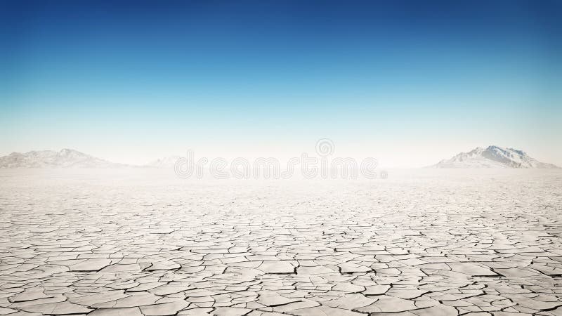 Desierto agrietado La tierra.