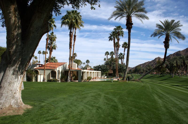 Home on California desert golf course. Home on California desert golf course