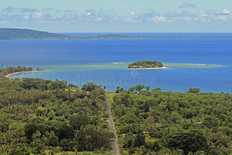 Desert island in Port Vila, Vanuatu, South Pacific