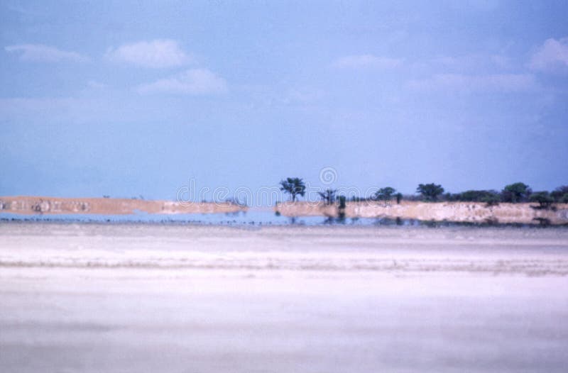Desert landscape showing Mirage, Namibia