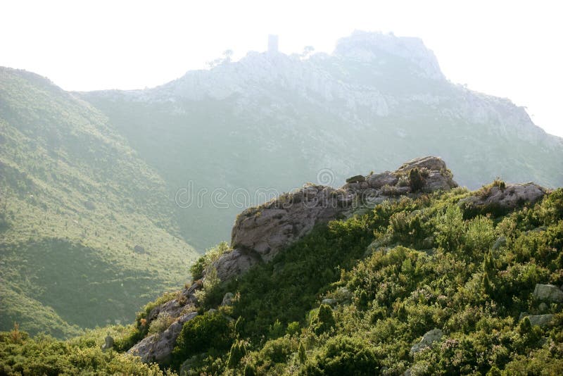 Desert of Las Palmas mountains royalty free stock photos