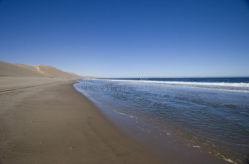 Desert Meets the Ocean royalty free stock photo