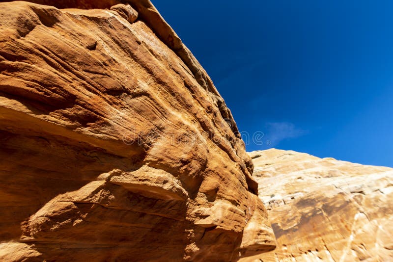 Desert Mountain Views Near Valley of Fire in Overton, Nevada Stock