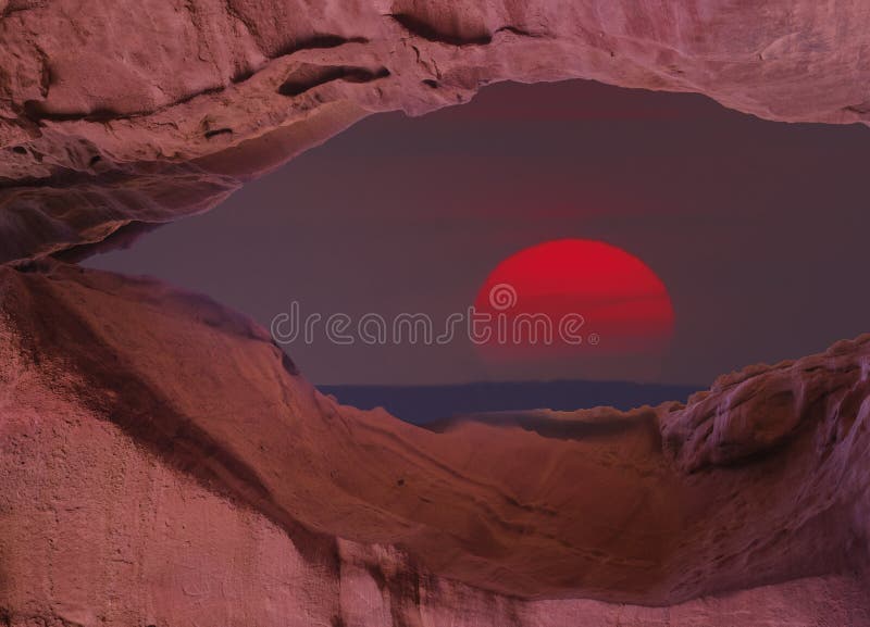 Desert of the Negev at the sunset, Israel