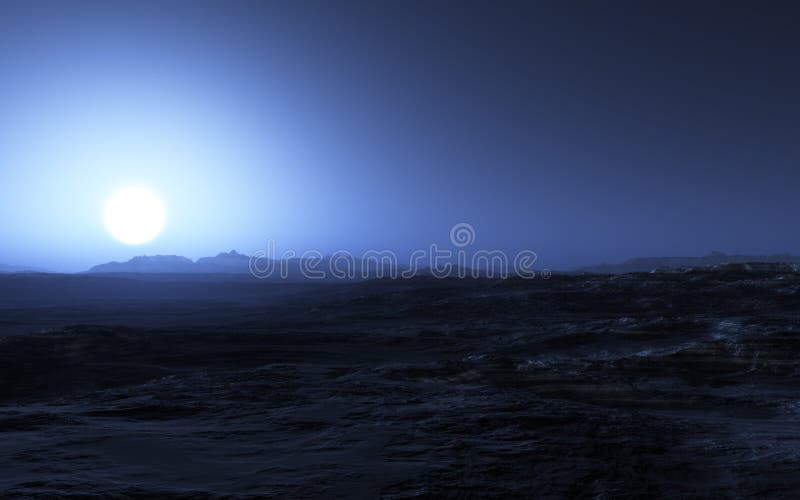 Desert Night royalty free illustration