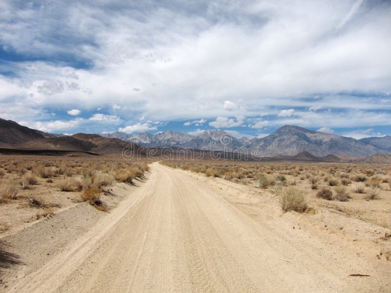 Desert road landscape