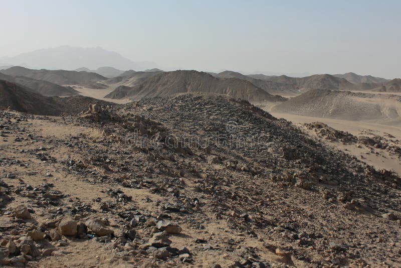 Desert with stones