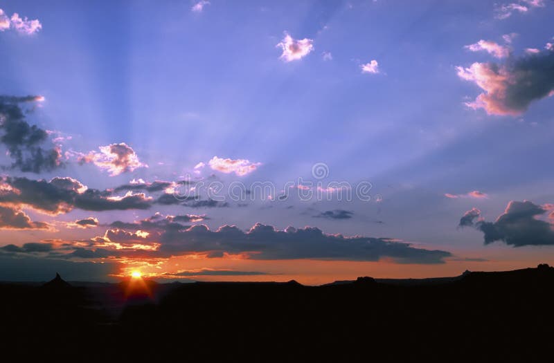 Desert Sunset stock image Desert Sunset stock image