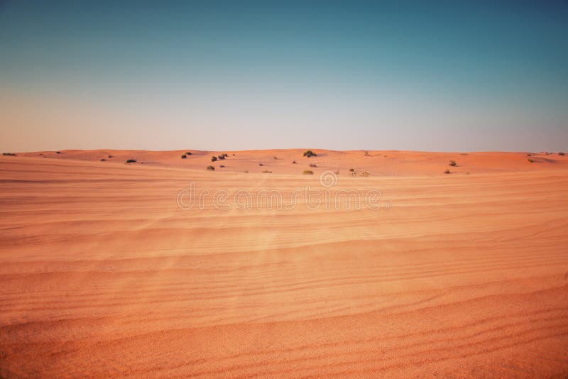 Desert at sunset stock photography Desert at sunset stock photography