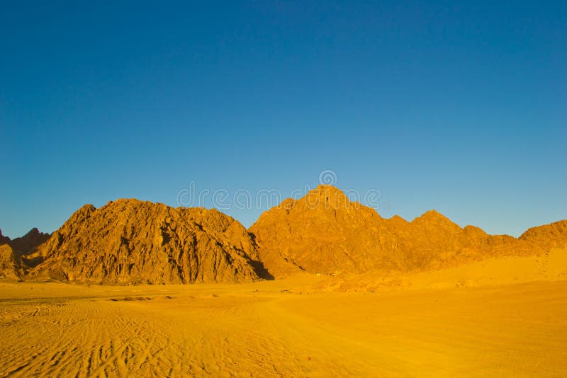 Desert at sunset