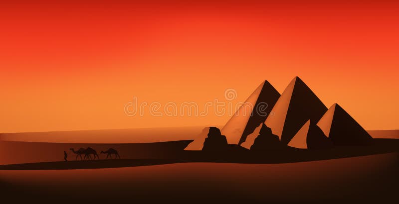 Desert vector royalty free illustration