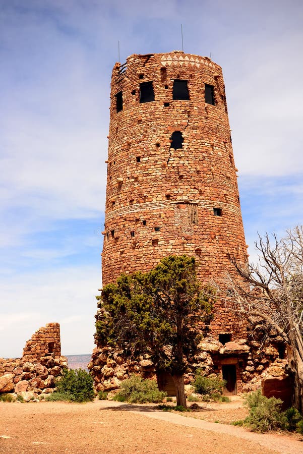 Grand Canyon Watch Tower stock photo. Image of desert ...