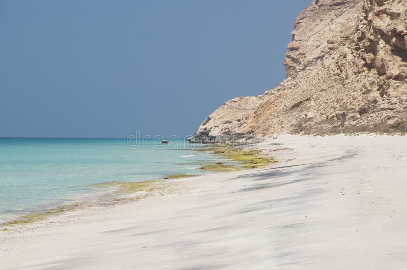 Deserted beach. Socotra island