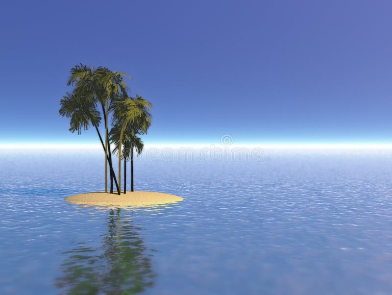 Deserted Island Illustration Stock Illustration Illustration of ocean