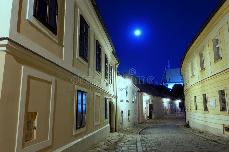 Deserted street of Bratislava