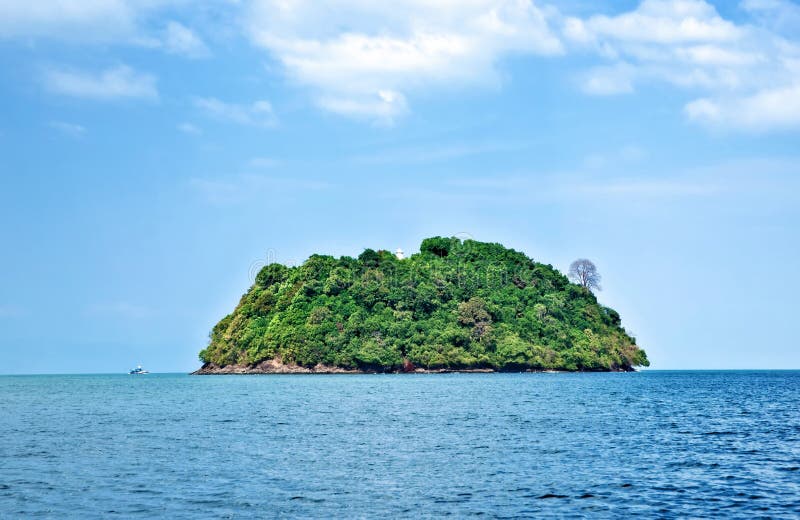 Deserted tropical island