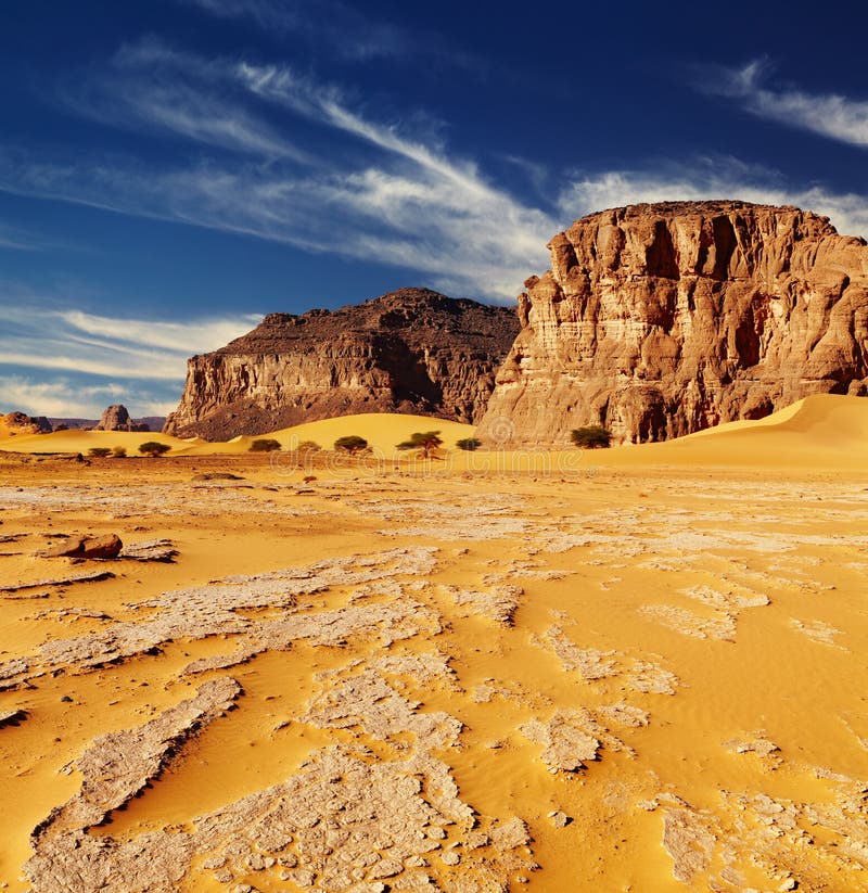 Deserto de Sahara, Argélia imagens de stock royalty free Deserto de Sahara, Argélia imagens de stock royalty free
