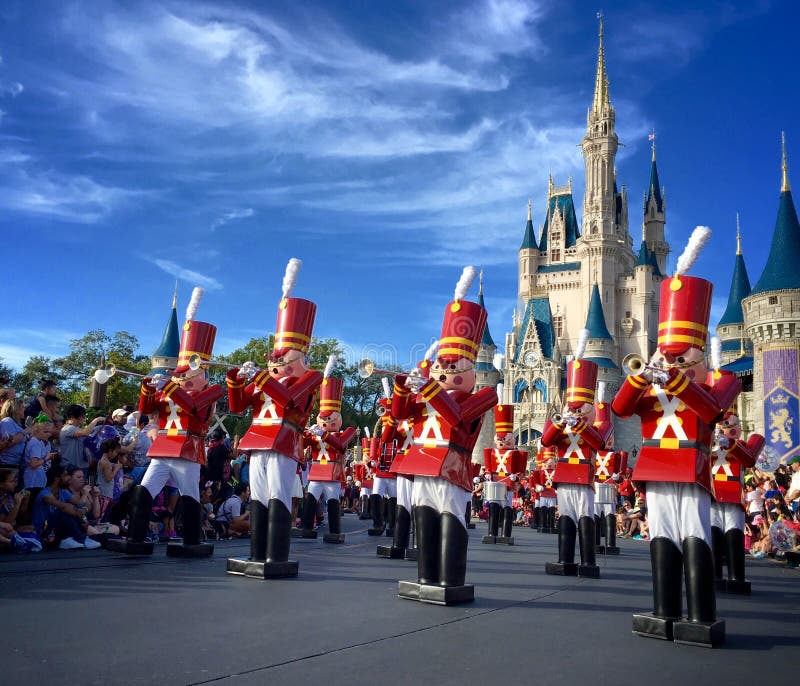 Nutcrackers at Walt Disney World magic kingdom Christmas Holiday parade,Orlando,Florida 2015. Nutcrackers at Walt Disney World magic kingdom Christmas Holiday parade,Orlando,Florida 2015