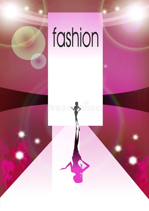 Desfile de moda en humor rojo Desfile de moda en humor rojo