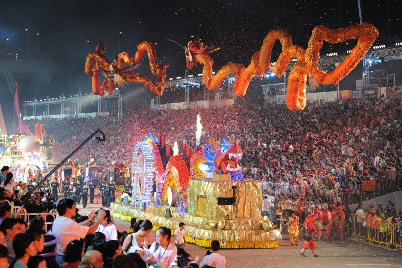 SINGAPORE - FEB 11 : chingay 2011 parade singapore, celebrates Lunar New Year at pit building Feb 11, 2011 in Singapore. SINGAPORE - FEB 11 : chingay 2011 parade singapore, celebrates Lunar New Year at pit building Feb 11, 2011 in Singapore.