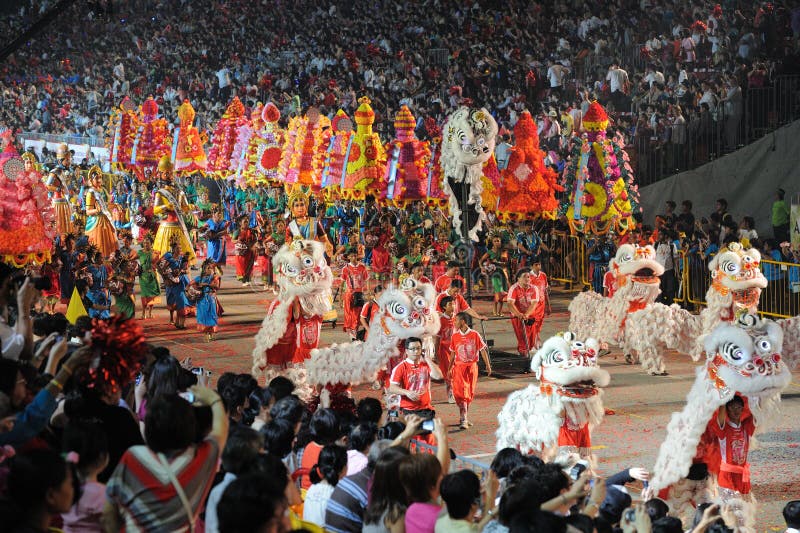 SINGAPORE - FEB 11 : chingay 2011 parade singapore, celebrates Lunar New Year at pit building Feb 11, 2011 in Singapore. SINGAPORE - FEB 11 : chingay 2011 parade singapore, celebrates Lunar New Year at pit building Feb 11, 2011 in Singapore.