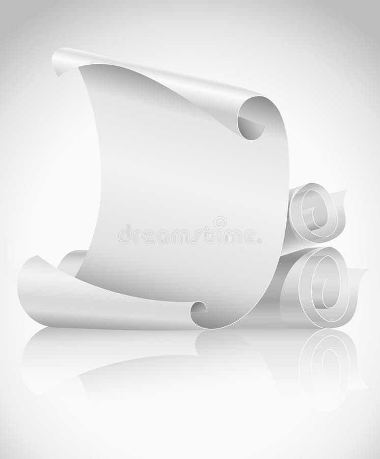 Hoja Del Papel En Blanco Del Vector Stock de ilustración Ilustración